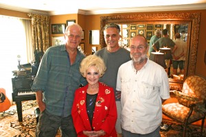 We're not sorry: Brenda Lee gave full props to Springfield for her legendary music career along with some great Ronnie Self stories: (L to R) Dave Hoekstra, Brenda, Rene' Greblo, Tom Vlodek. (July 13, 2015 Brenda's home in Nashville, Tn.)